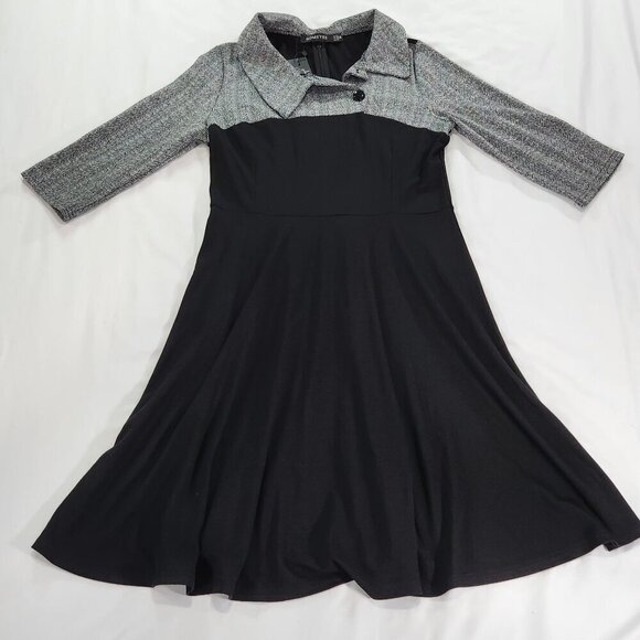 Homeyee Junior’s/Women’s Colorblock Lapel Career Tunic Dress XL
Lot K - Picture 2 of 4